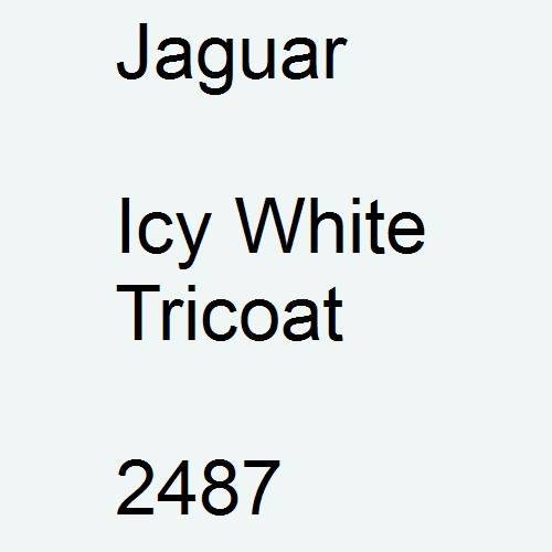 Jaguar, Icy White Tricoat, 2487.